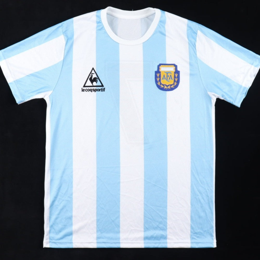 Jorge Burruchaga Signed Jersey Inscribed &quot;Con Afecto&quot; &amp; &quot;Burru&quot; (Beckett)