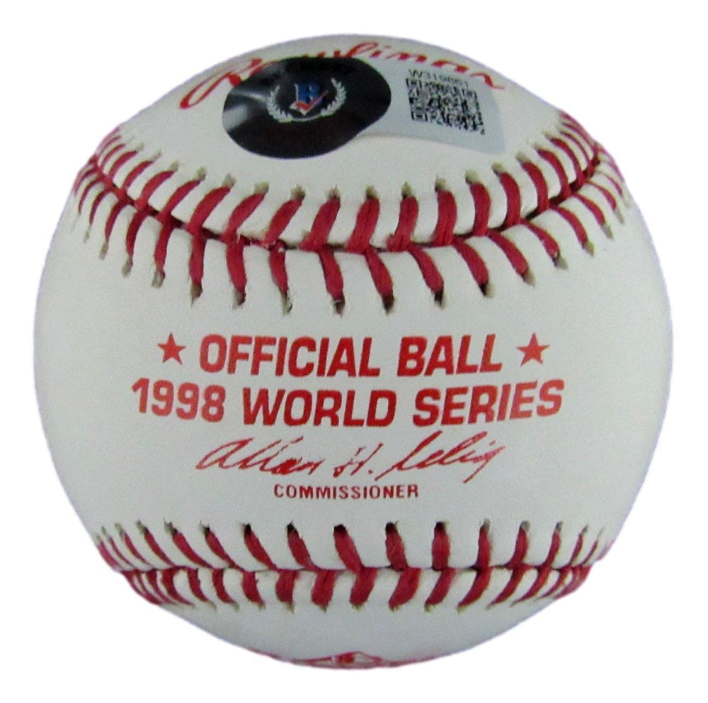 Jorge Posada Signed 1996 World Series Baseball (Beckett)