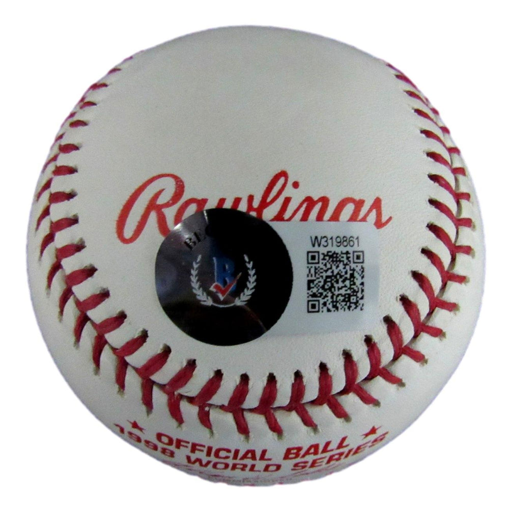 Jorge Posada Signed 1996 World Series Baseball (Beckett)