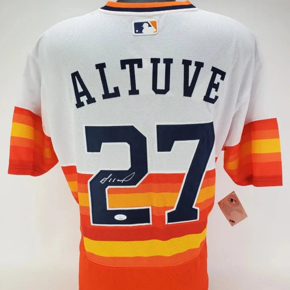 Jose Altuve Signed Majestic Houston Astros Jersey (JSA COA)