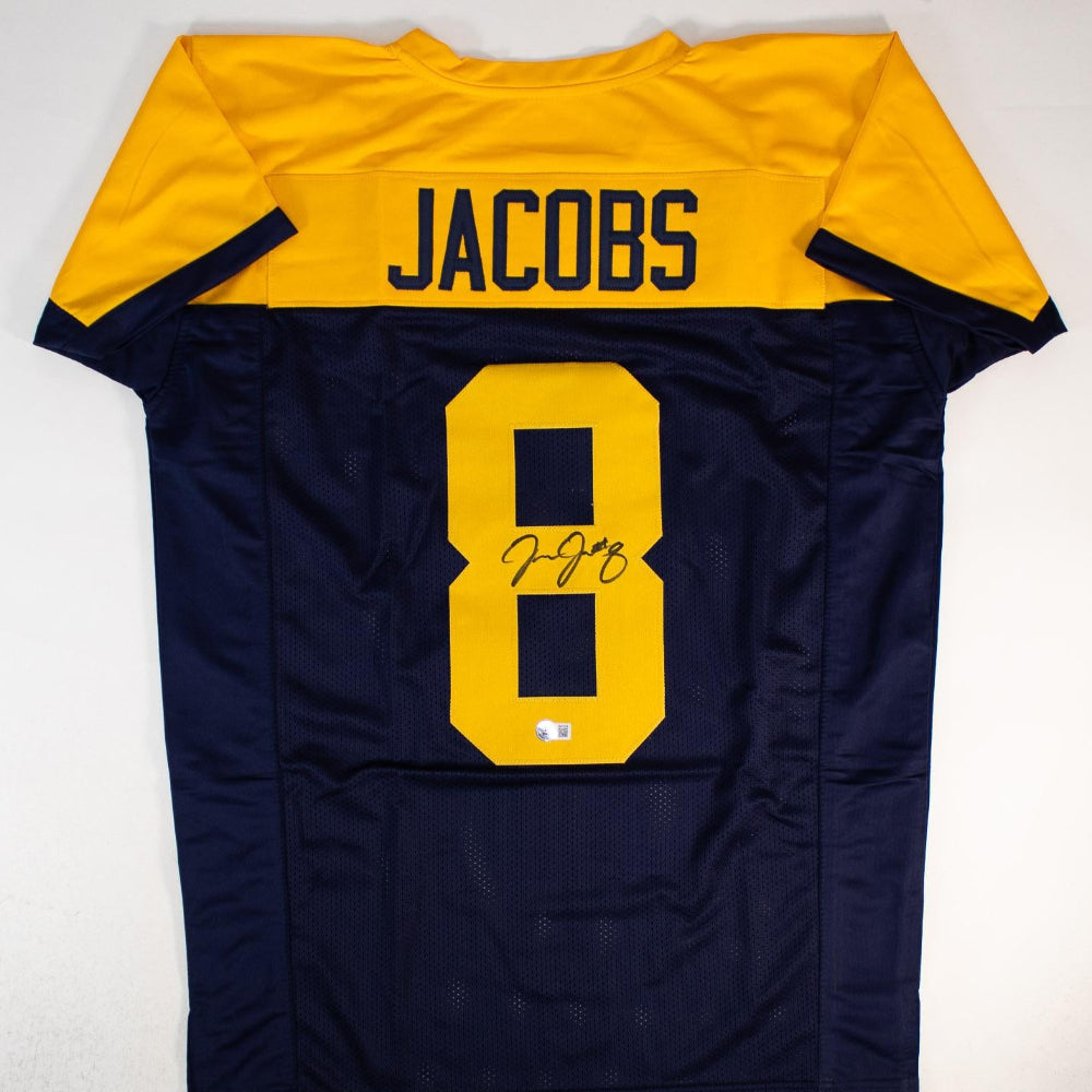 Josh Jacobs Signed Green Bay Packers Throwback Jersey (Beckett Witness Certified)