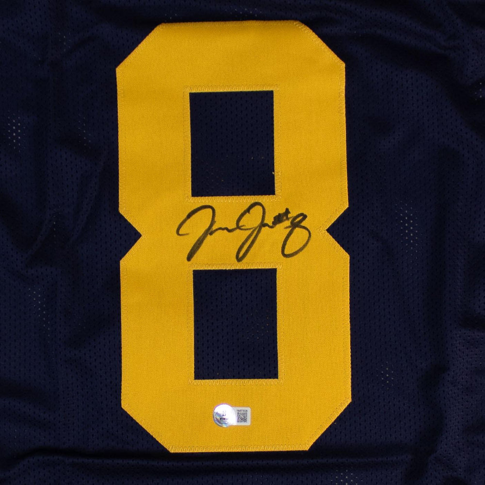 Josh Jacobs Signed Green Bay Packers Throwback Jersey (Beckett Witness Certified)