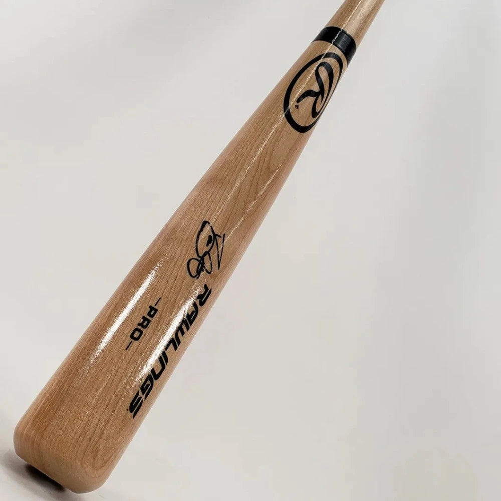 David Justice Signed Rawlings Pro Baseball Bat (JSA Witness COA)