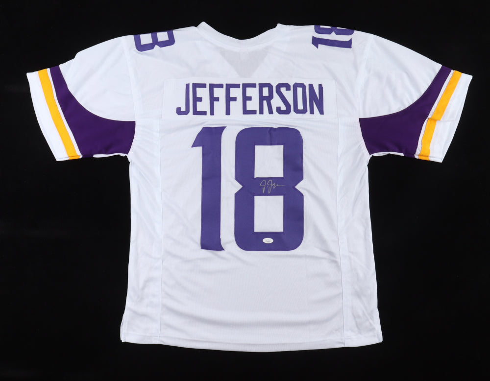 Justin Jefferson Signed White Jersey (JSA)