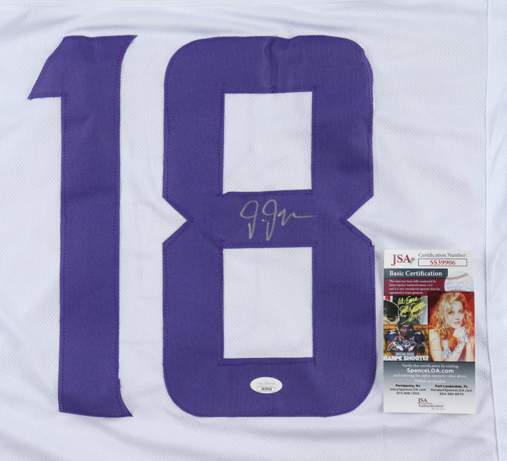 Justin Jefferson Signed White Jersey (JSA)