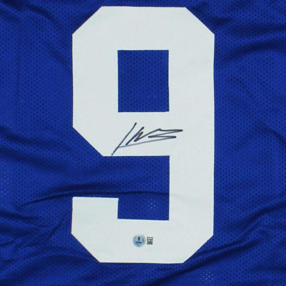 Kenneth Walker III Signed Blue Seahawks Throwback Jersey (Beckett)