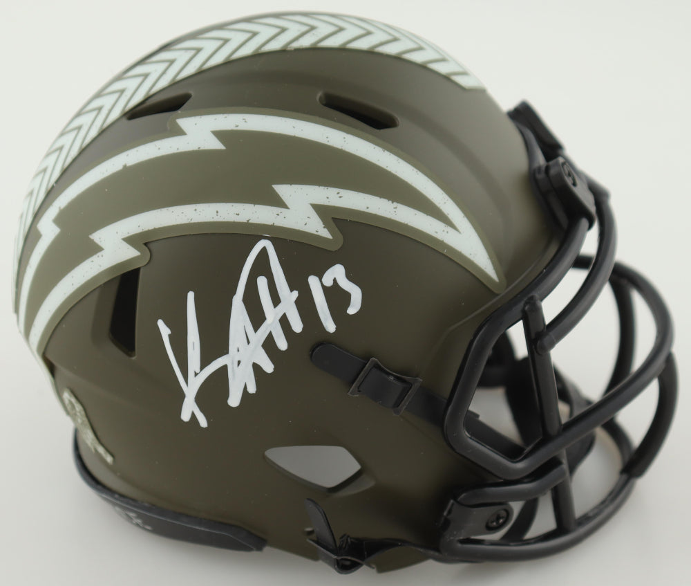 Keenan Allen Signed Chargers Salute to Service Speed Mini Helmet (Beckett)