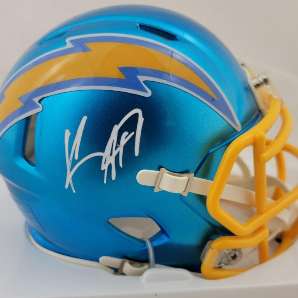 Keenan Allen Signed Chargers Flash Alternate Speed Mini Helmet (Beckett)