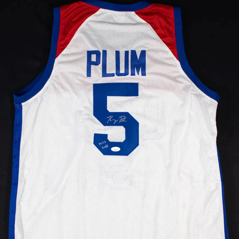 Kelsey Plum “2020 Gold” Signed Team USA Jersey (JSA COA)