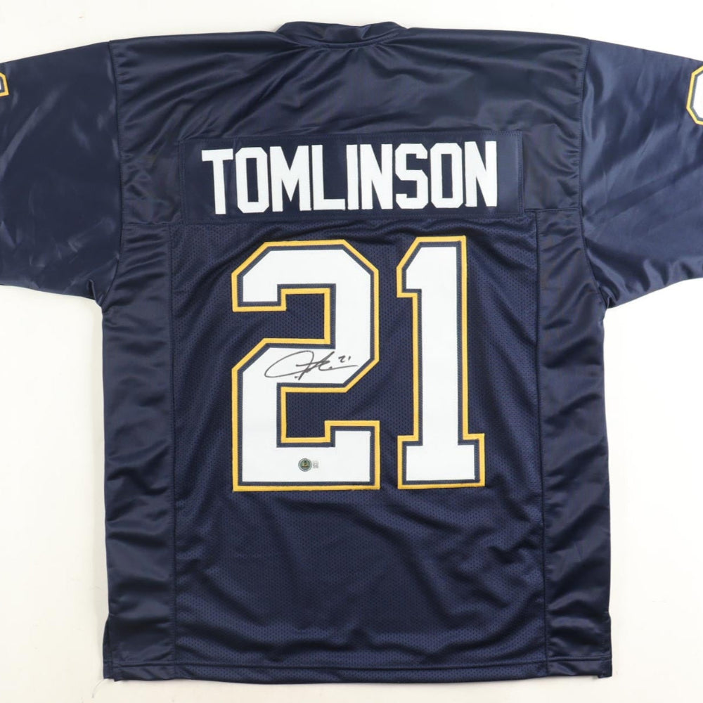 LaDainian Tomlinson Signed Dark Blue Jersey (Beckett)