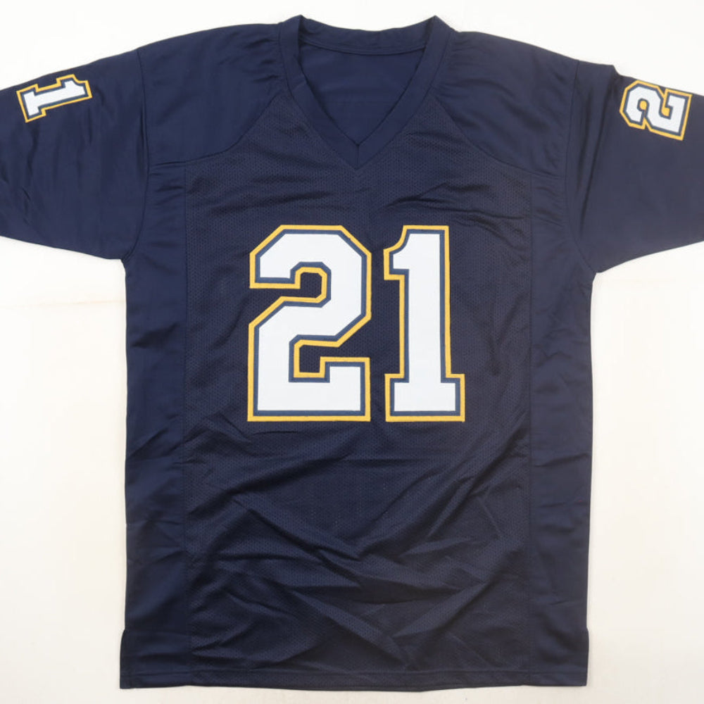 LaDainian Tomlinson Signed Dark Blue Jersey with "HOF 17" (Beckett)
