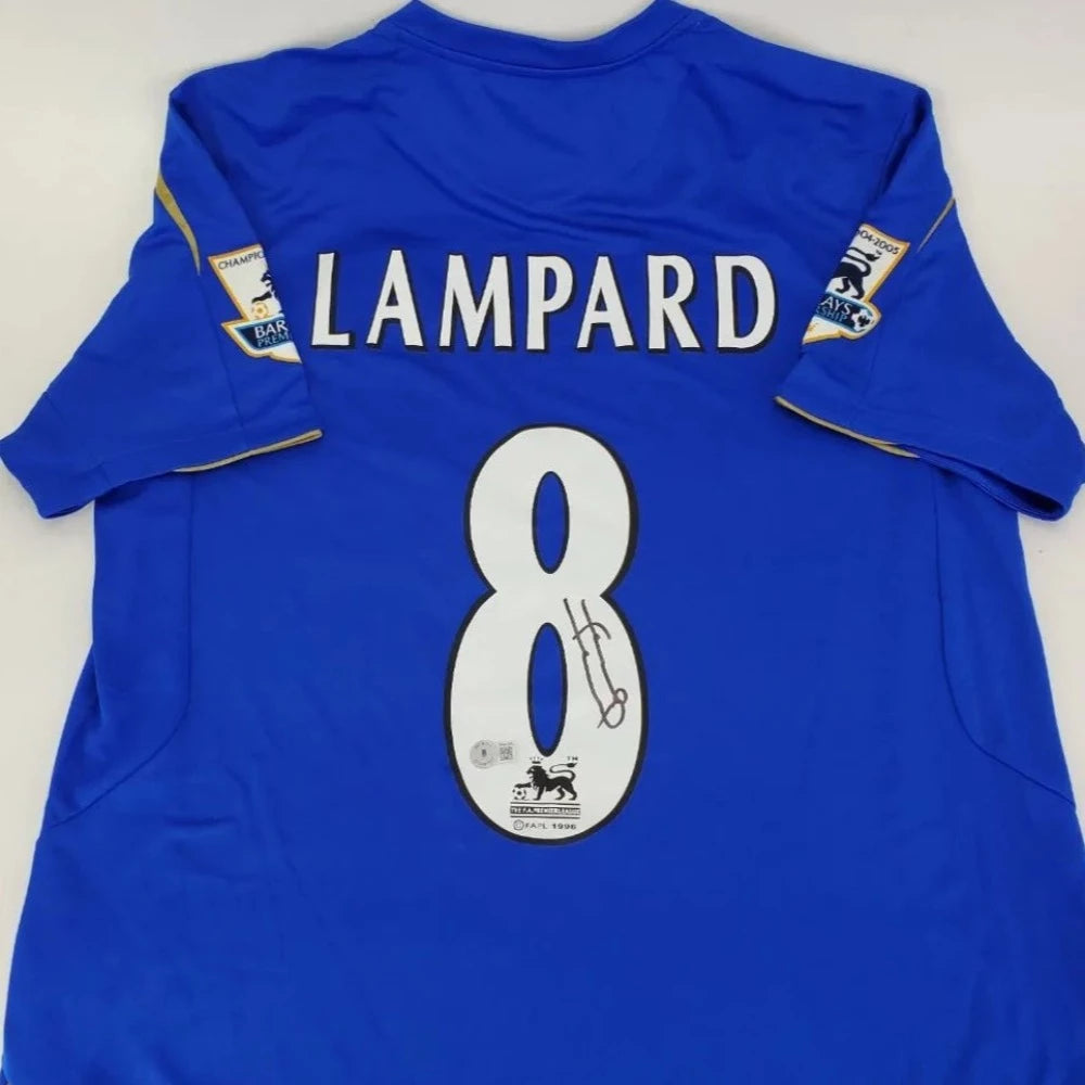 Frank Lampard Signed 2005 Chelsea FC Soccer Jersey (Beckett COA)