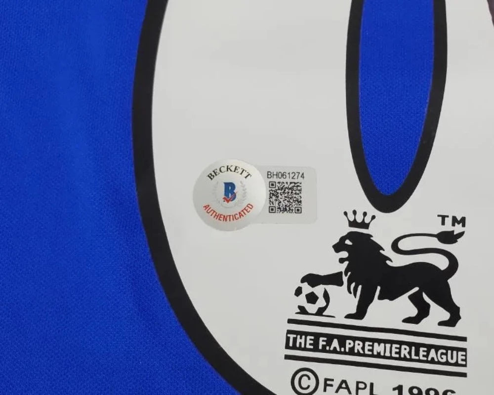 Frank Lampard Signed 2005 Chelsea FC Soccer Jersey (Beckett COA)