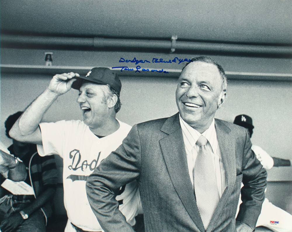 Tommy Lasorda “Dodger Blue Eyes” Signed Los Angeles Dodgers 16×20 Photo (PSA)