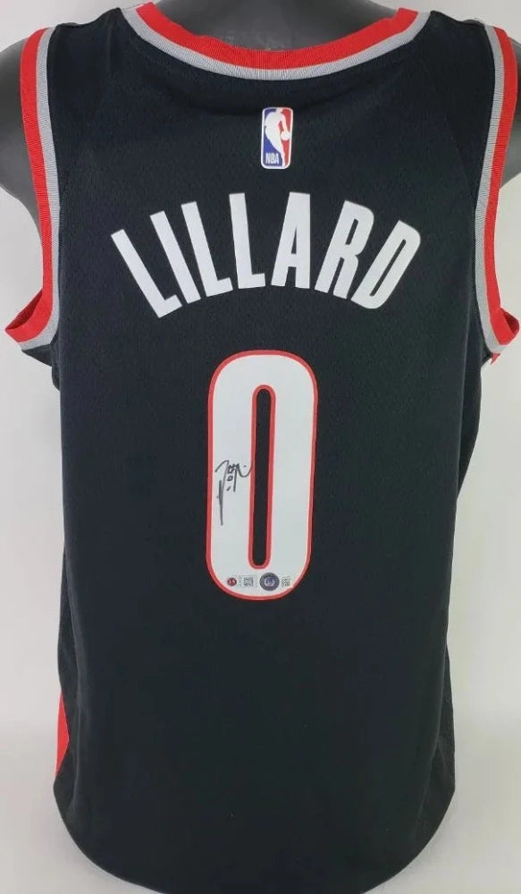 Damian Lillard Signed Portland Trail Blazers Nike NBA Dri-Fit Swingman Jersey (Beckett & USA SM COAs)
