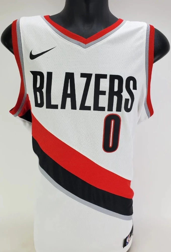 Damian Lillard Signed Portland Trail Blazers Nike NBA Dri-Fit Association Edition White Jersey