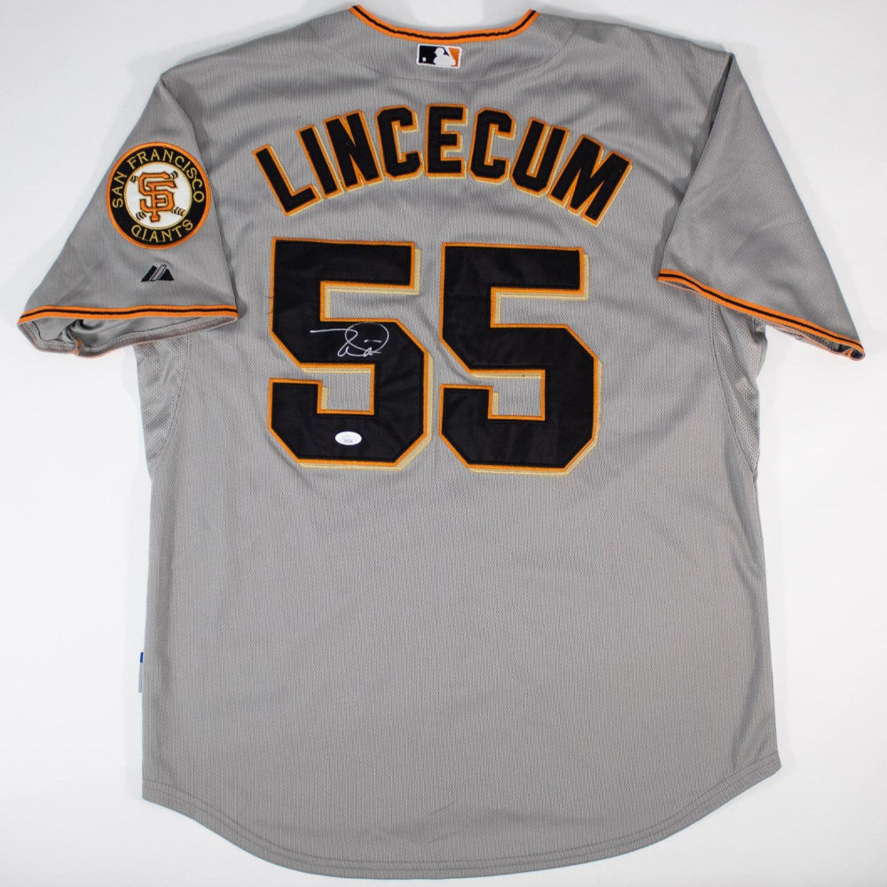 Tim Lincecum Signed San Francisco Giants Majestic Authentic Jersey (JSA COA)