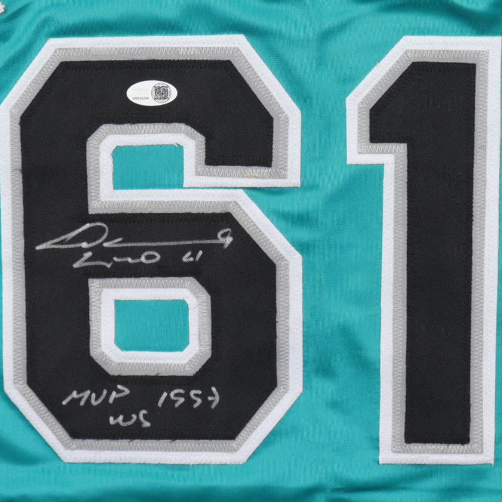 Livan Hernandez Signed Jersey Inscribed "MVP 1997 WS" (JSA)