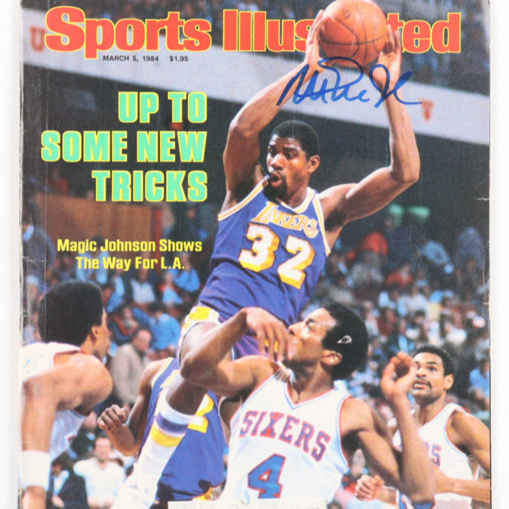 Magic Johnson Signed March 5, 1984 "Sports Illustrated" Magazine (Beckett)