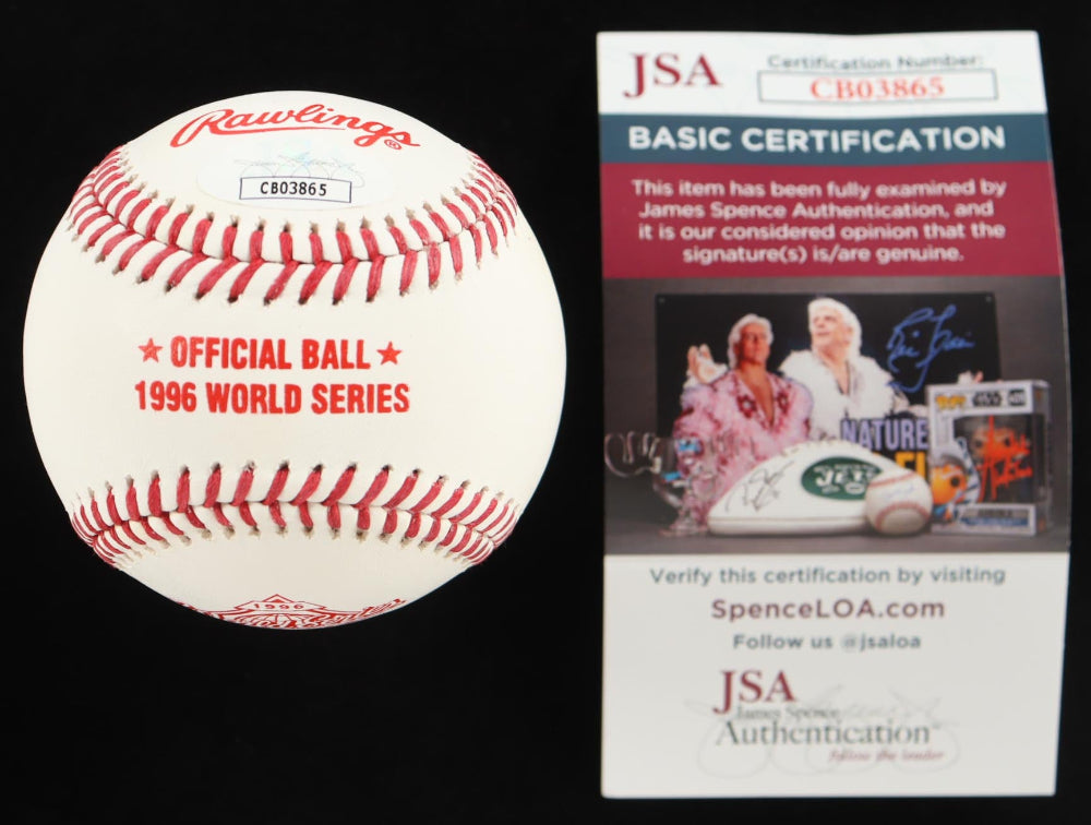 Mariano Rivera Signed 1996 World Series Baseball Inscribed "1996 W.S. Champs" (JSA)