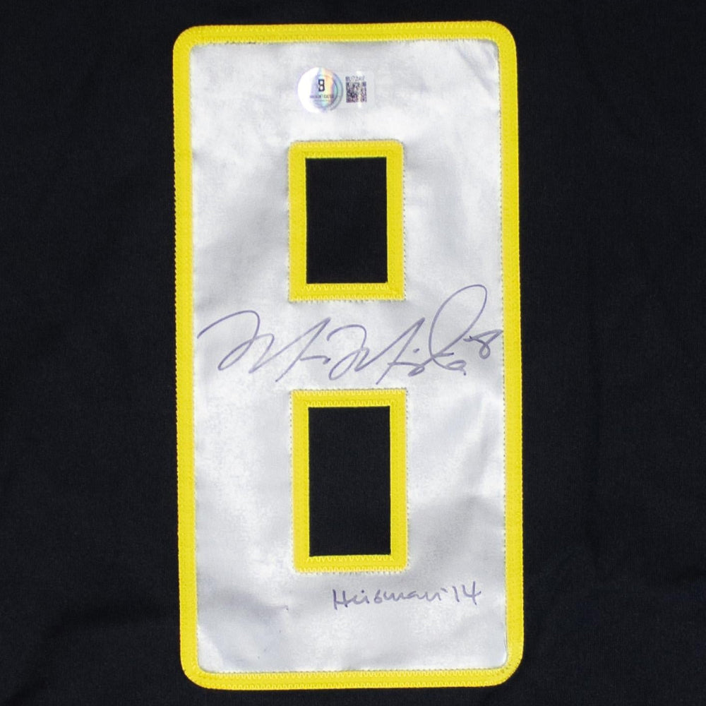 Marcus Mariota "Heisman 14" Signed Oregon Ducks Nike Replica Game Jersey (Beckett Certified)