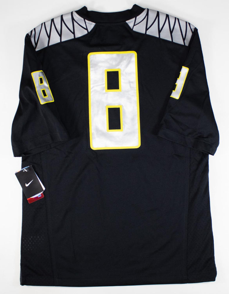Marcus Mariota "Heisman 14" Signed Oregon Ducks Nike Black Game Jersey (Beckett Certified)