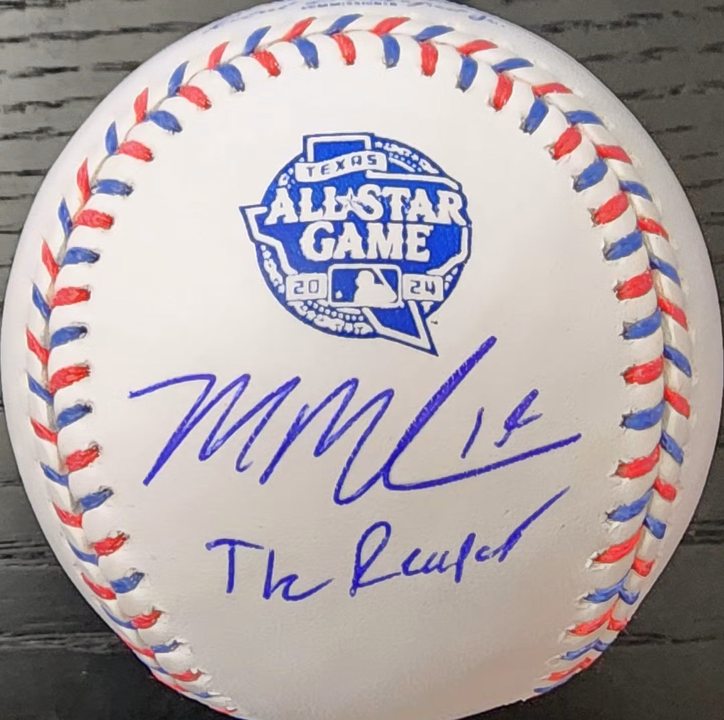 Mason Miller Signed 2024 All-Star Game Ball with The Reaper (Beckett)