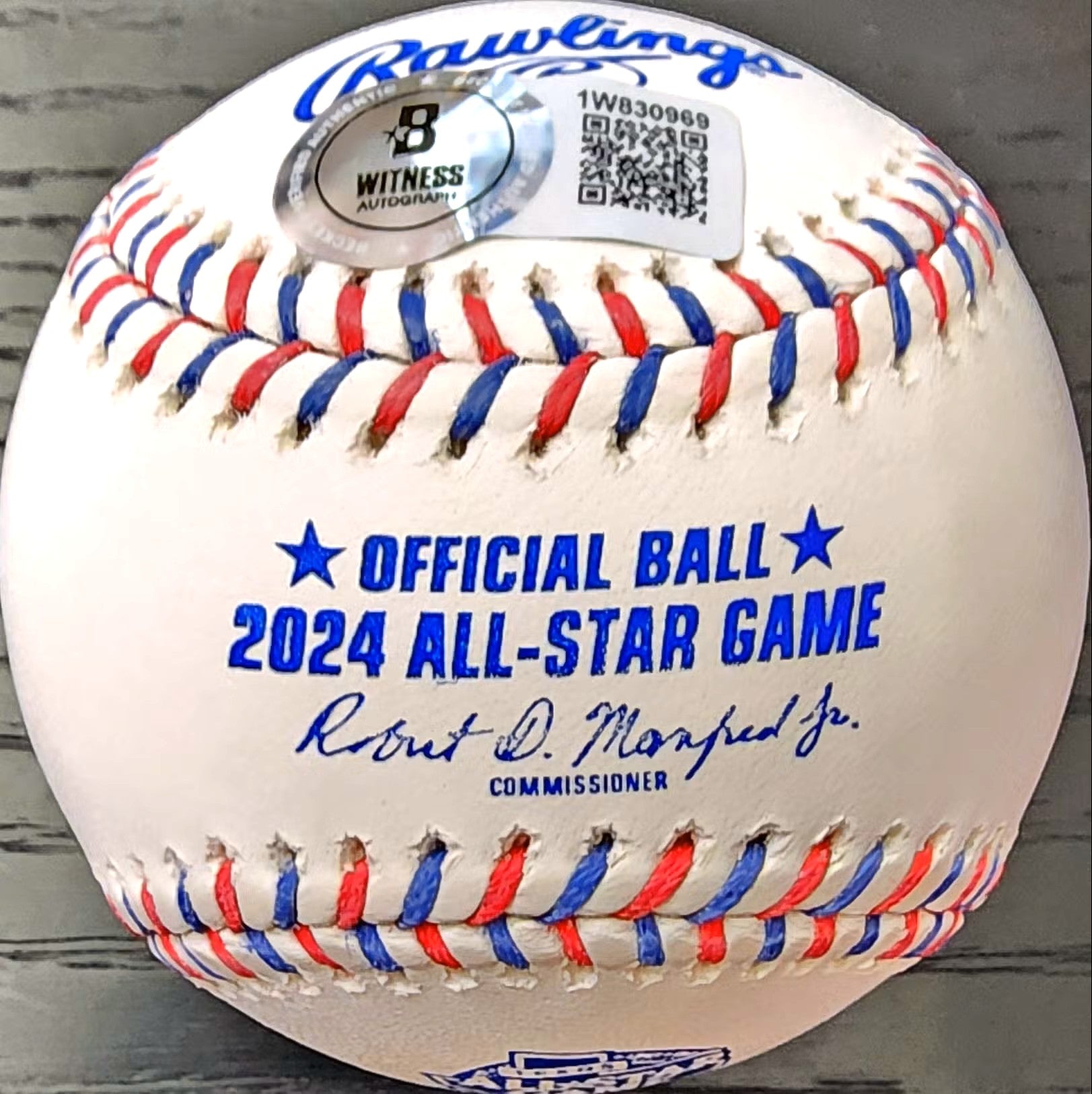 Mason Miller Signed 2024 All-Star Game Ball with The Reaper (Beckett)