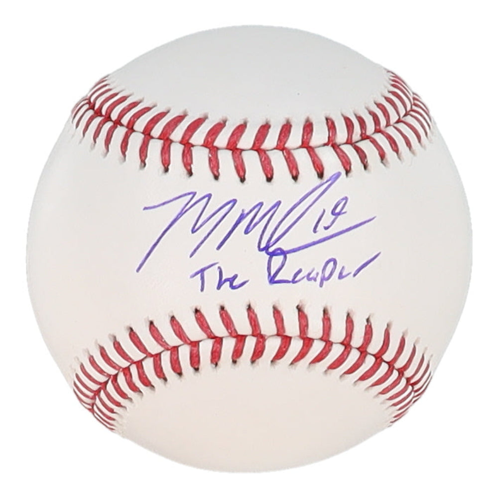 Mason Miller Signed OML Baseball Inscribed "The Reaper" (Beckett)