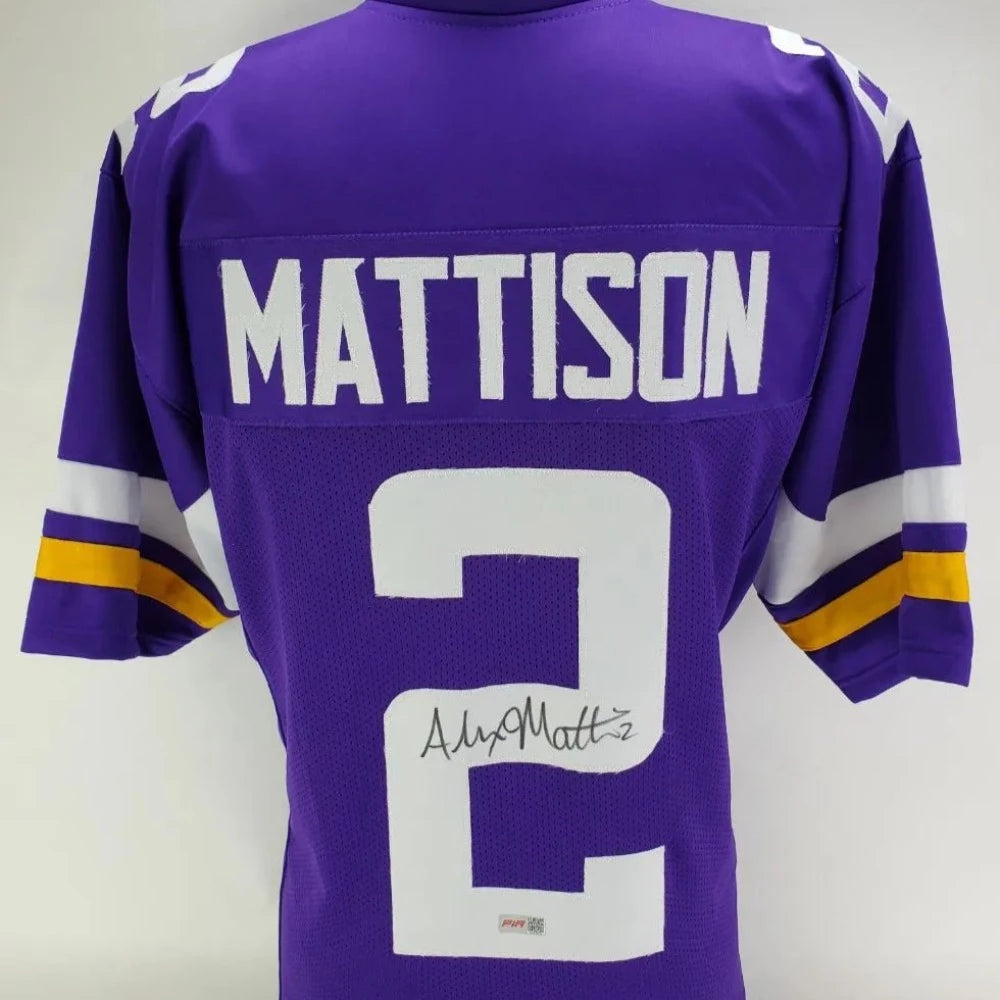 Alexander Mattison Signed Minnesota Vikings Jersey (Players Ink Certified)
