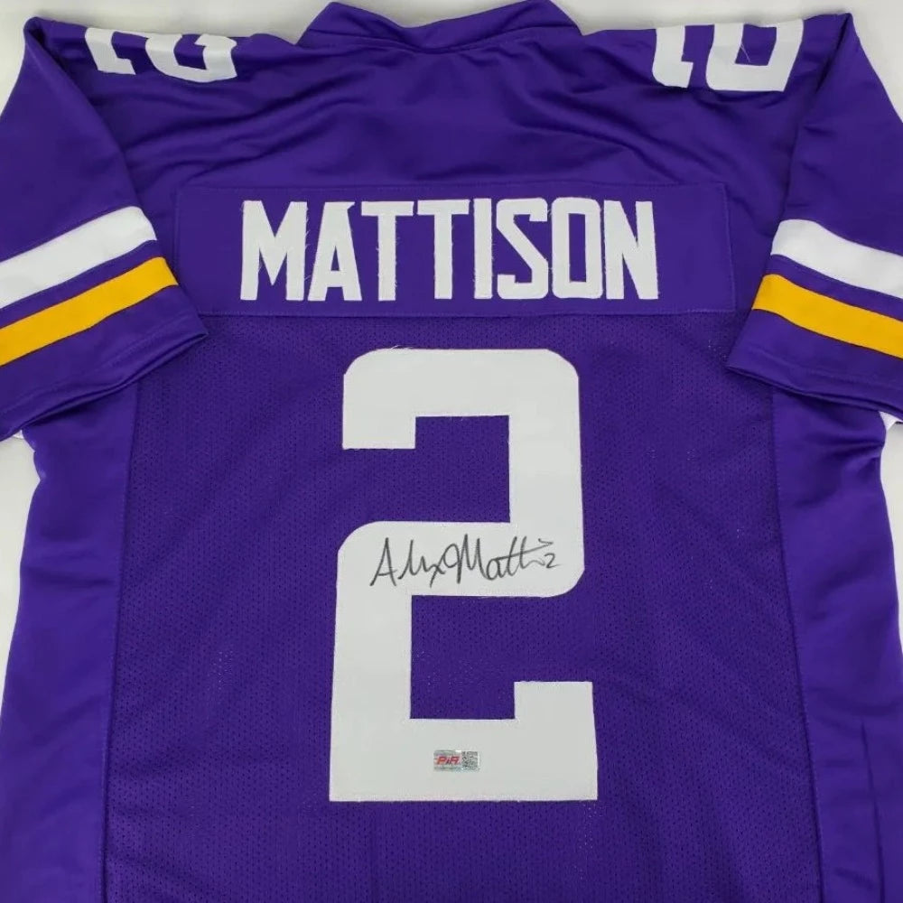 Alexander Mattison Signed Minnesota Vikings Jersey (Players Ink Certified)