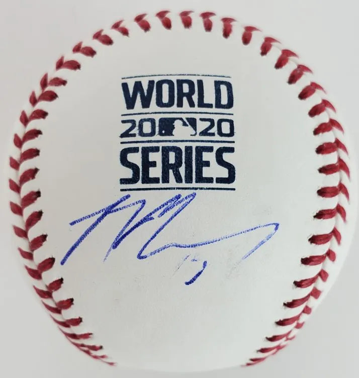 Max Muncy Signed Jersey Inscribed 2020 WS Champs (PSA)