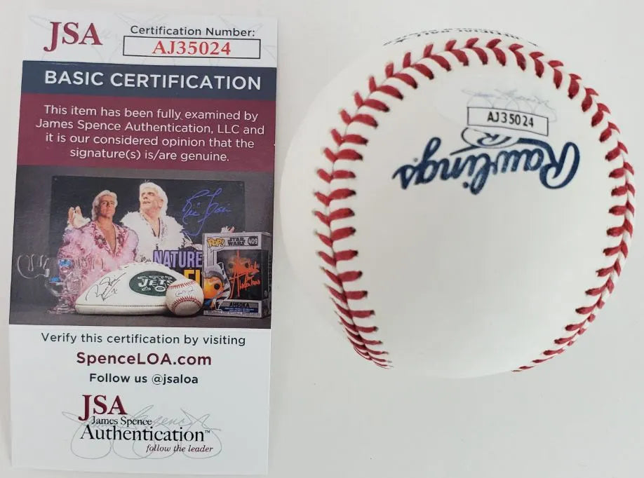 Max Muncy Signed 2020 World Series OML Baseball (JSA COA)