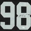 Maxx Crosby Signed Black/Gray Jersey (JSA)