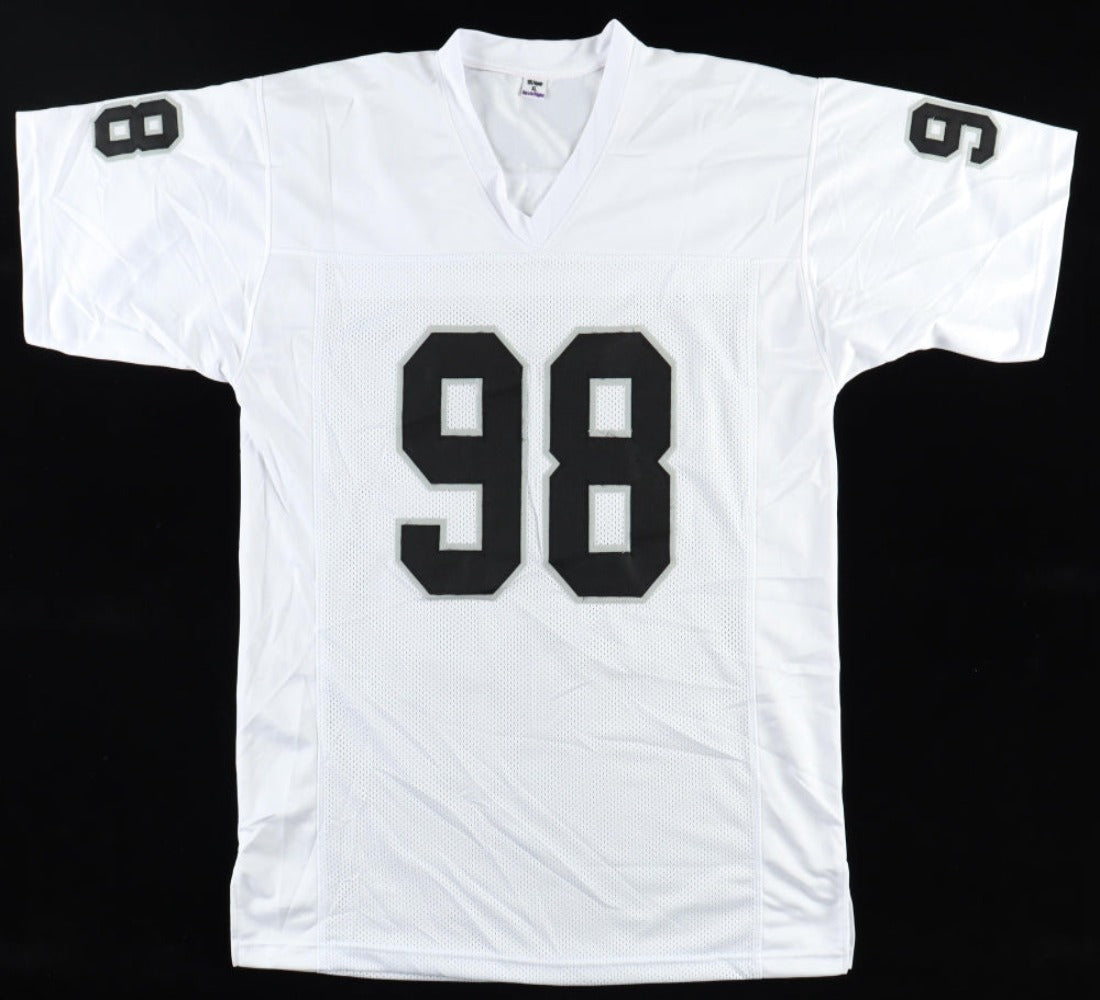 Maxx Crosby Signed White Color Rush Jersey (JSA) – GSSM