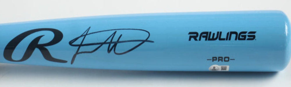 Jackson Merrill Signed Rawlings Blue Baseball Bat (Beckett)