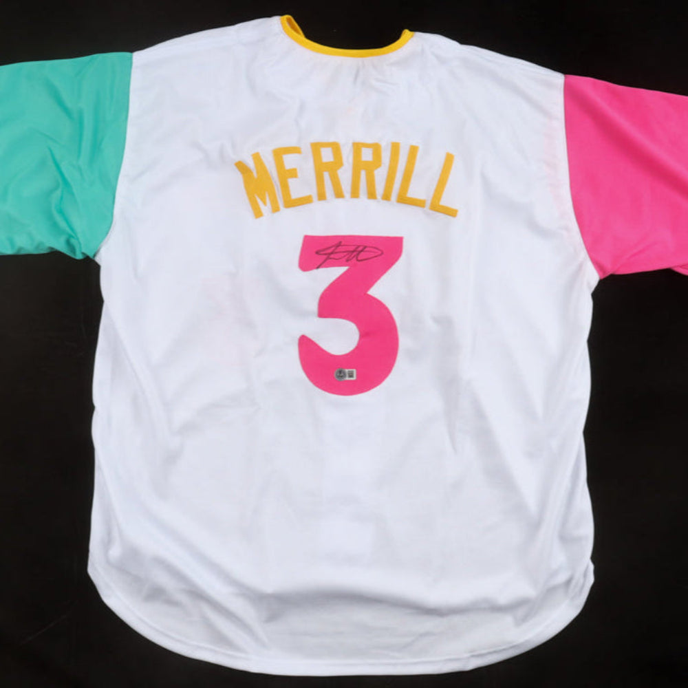 Jackson Merrill Signed City Connect Jersey (Beckett Witness)