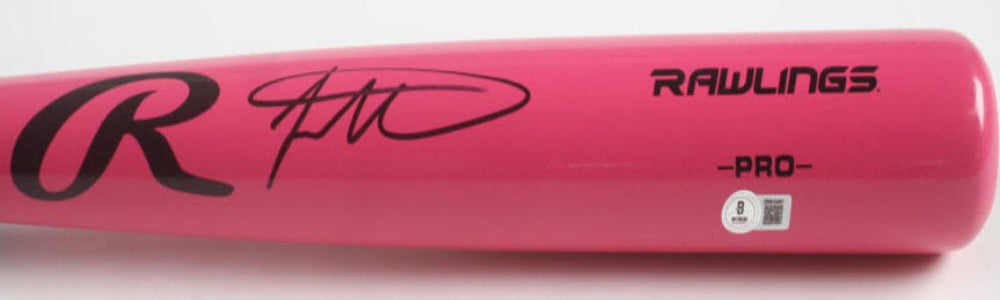 Jackson Merrill Signed Rawlings Pink Baseball Bat (Beckett)