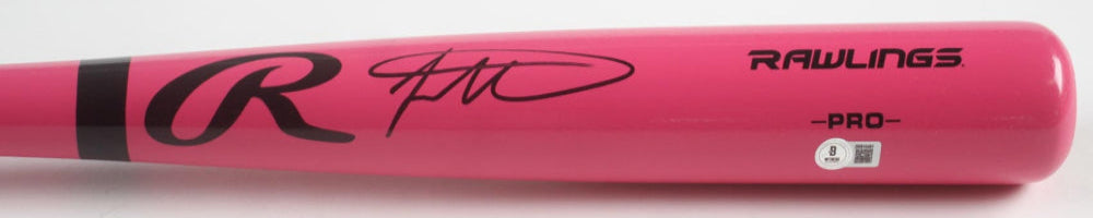 Jackson Merrill Signed Rawlings Pink Baseball Bat (Beckett)
