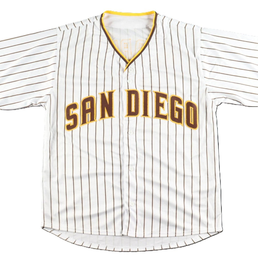 Jackson Merrill Signed White Padres Jersey (Beckett)