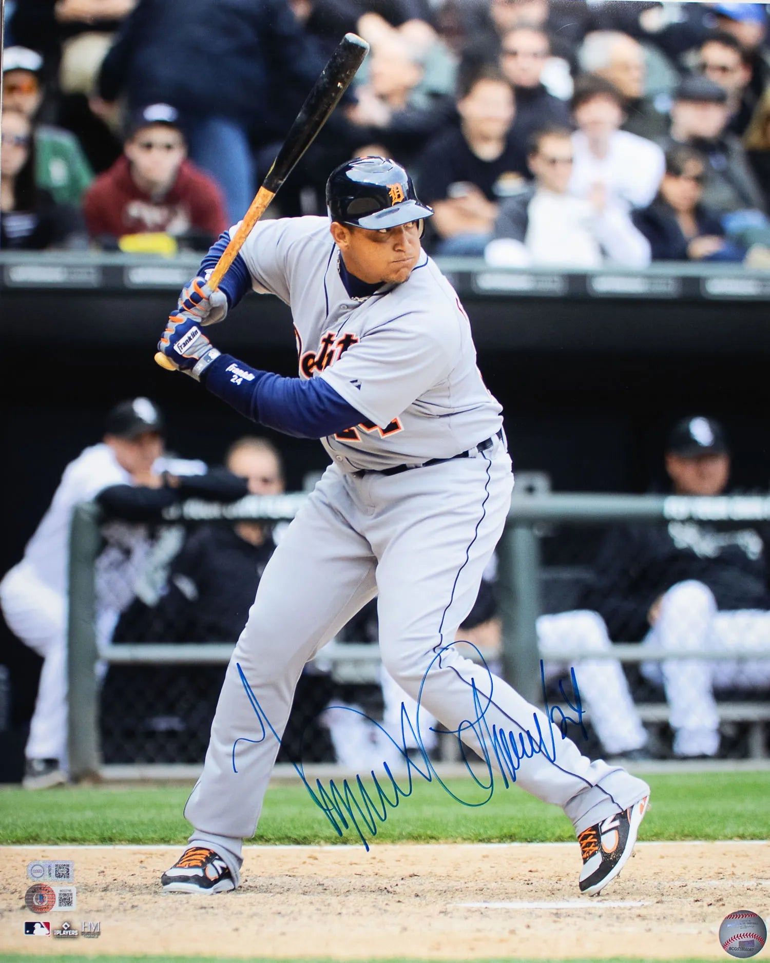 Miguel Cabrera Signed Detroit Tigers 16×20 Photo (3) (Beckett Witness Certified &amp; USA SM COA)