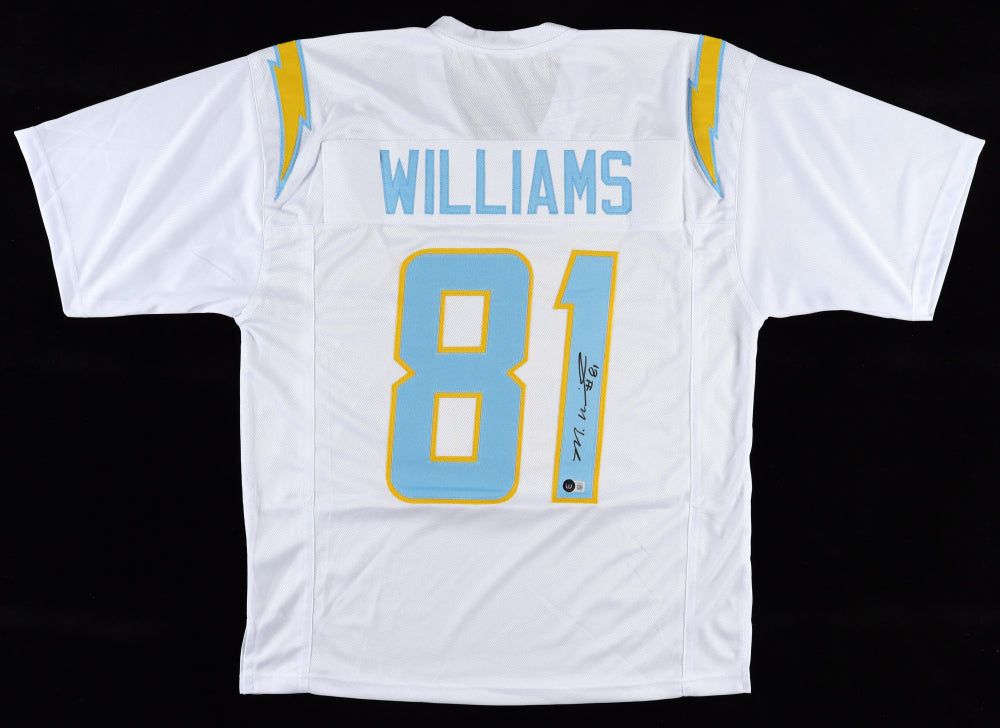 Mike Williams Signed White LA Chargers Jersey (Beckett)