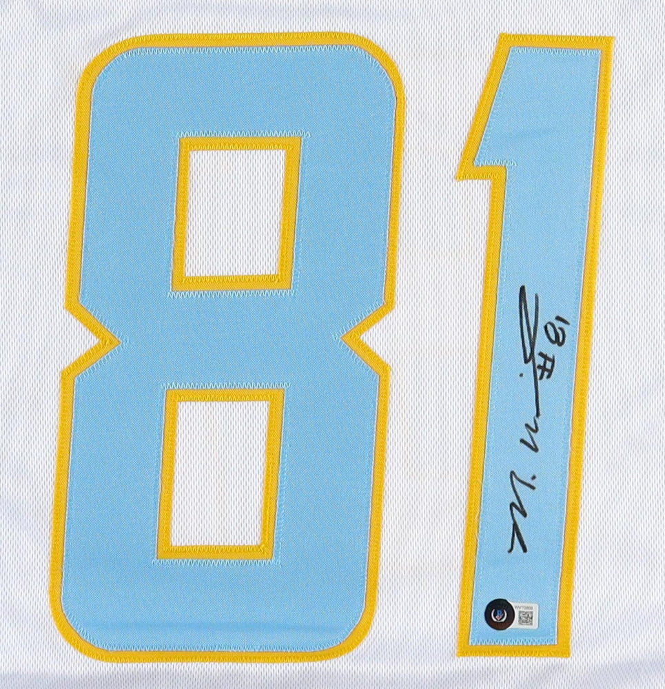 Mike Williams Signed White LA Chargers Jersey (Beckett)