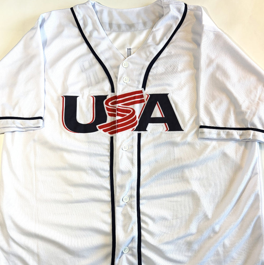 Mason Miller Signed White Team USA Jersey (Prova)