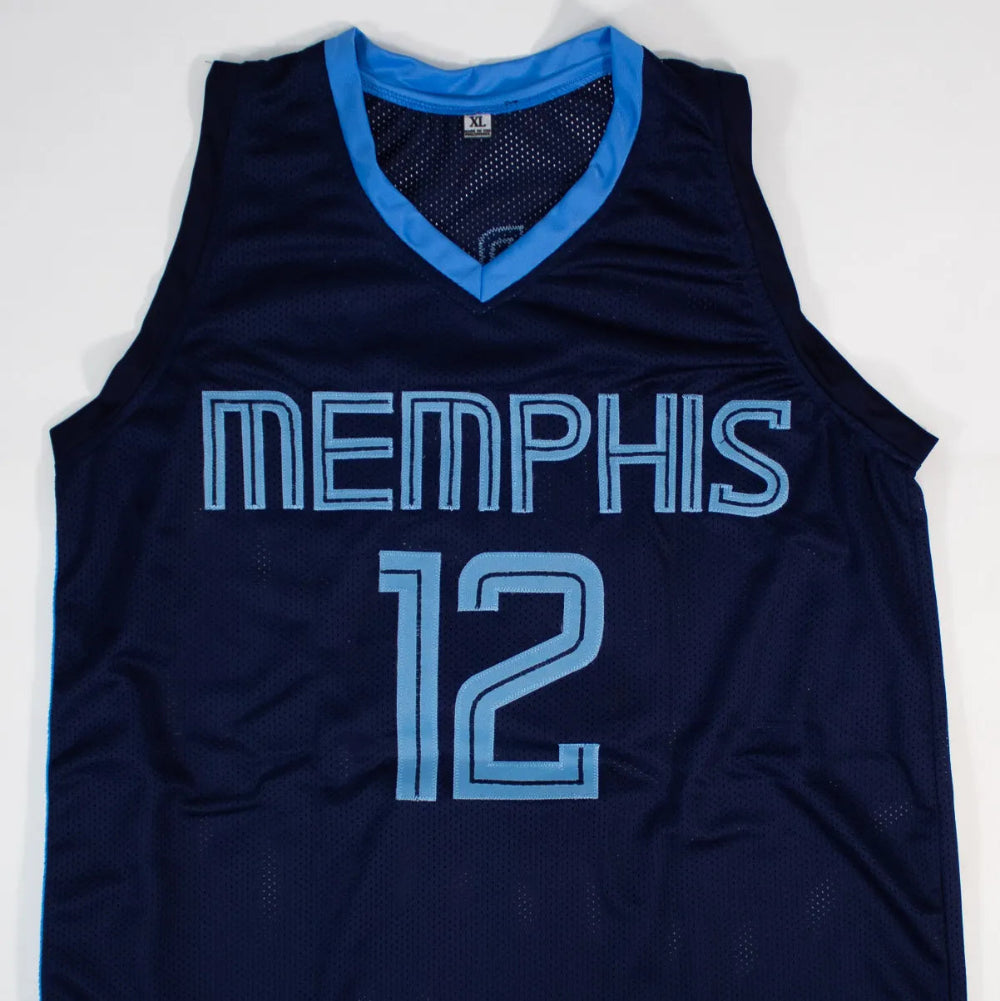 Ja Morant Signed Memphis Grizzlies Dark Blue Jersey (JSA Witness COA)