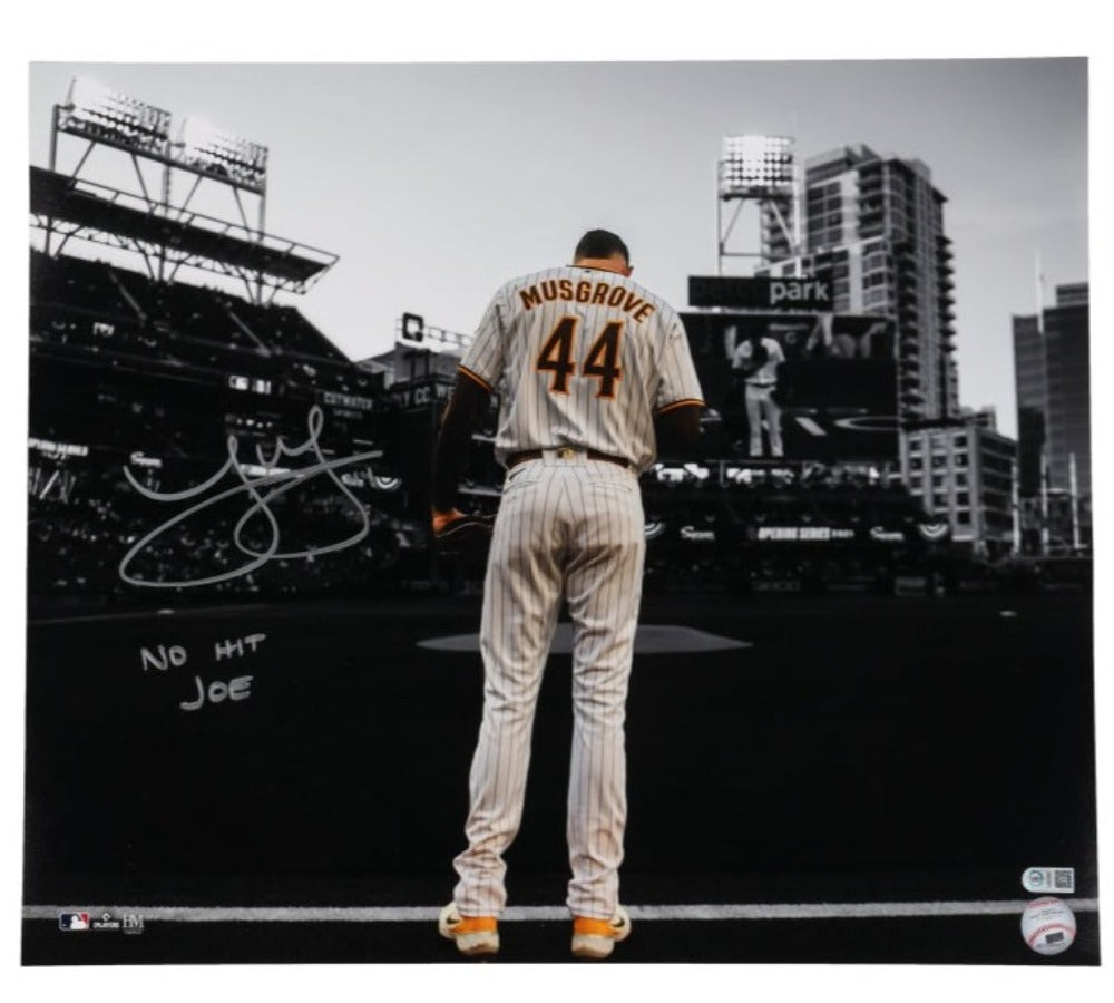 Joe Musgrove Signed Padres 16x20 Photo Inscribed "No Hit Joe" (USA SM)