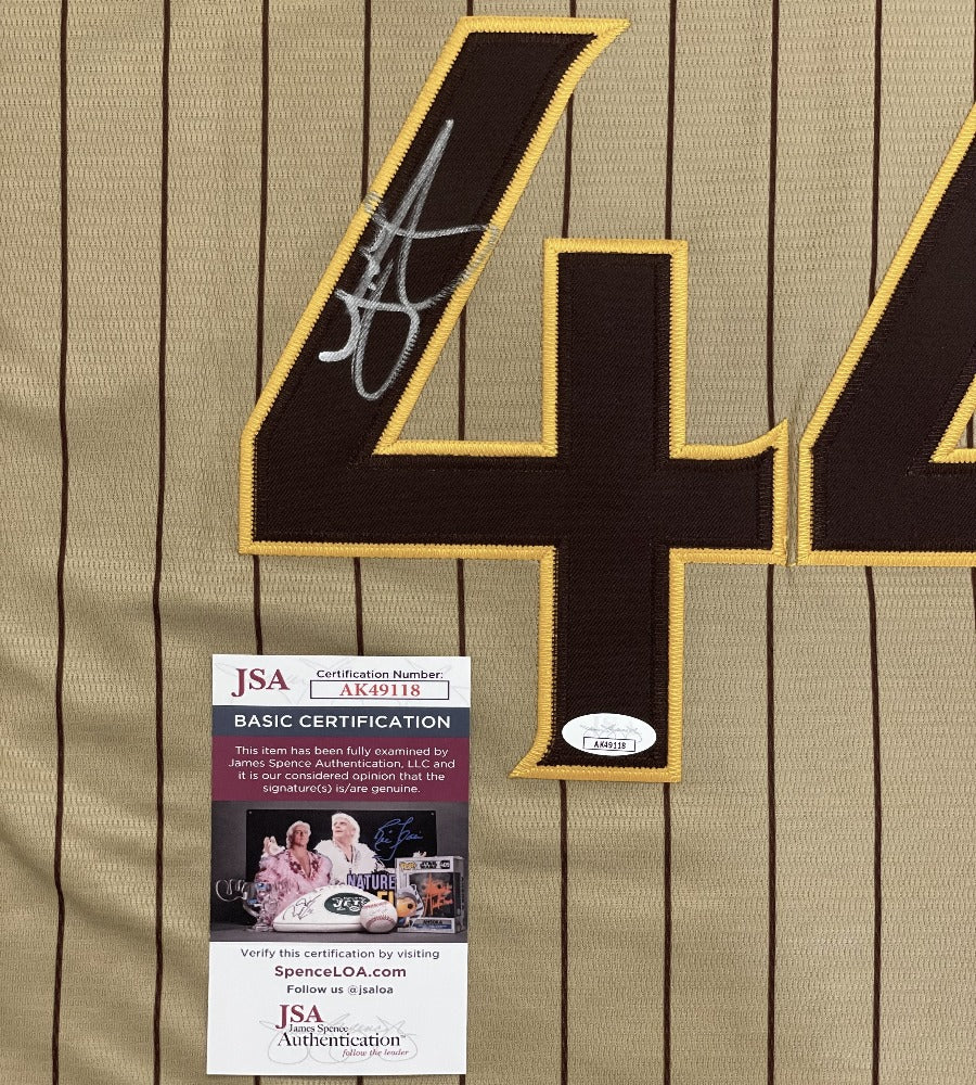 Joe Musgrove Signed San Diego Padres Tan Nike Jersey (JSA)
