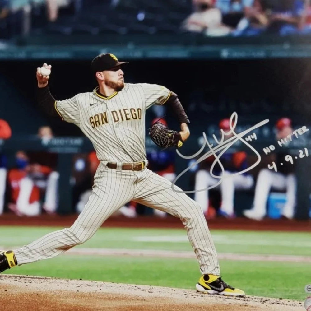 Joe Musgrove Signed Padres 16x20 Photo Inscribed "No Hitter 4.9.21" (USA SM)