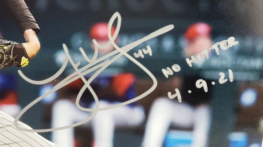 Joe Musgrove Signed Padres 16x20 Photo Inscribed &quot;No Hitter 4.9.21&quot; (USA SM)