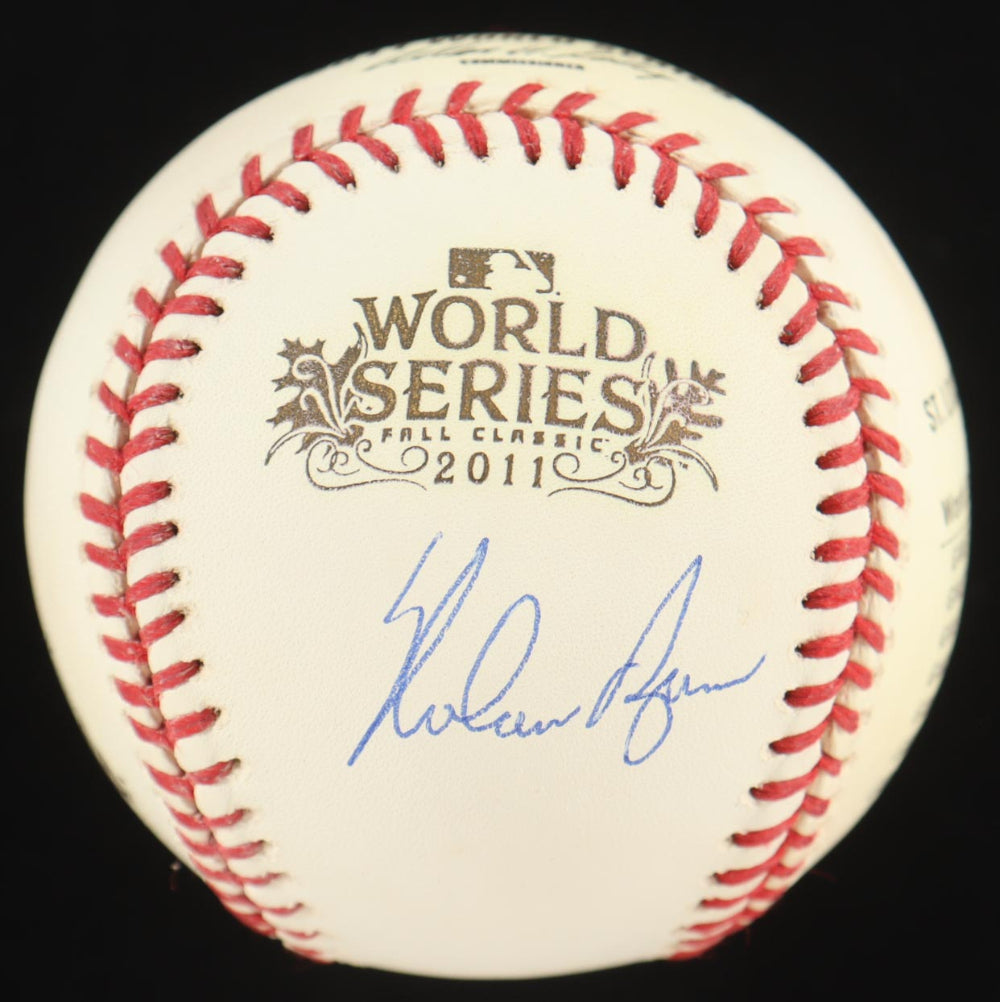 Nolan Ryan Signed 2011 World Series Baseball (PSA)